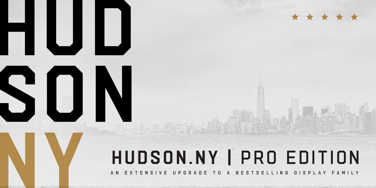 Ejemplo de fuente Hudson NY Pro #1